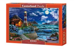 Puzzle 1000 elementów Noc żeglarza, latarnia morska