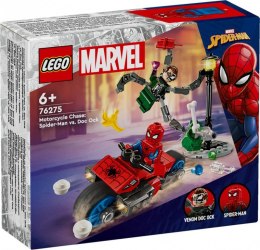 Klocki Super Heroes 76275 Pościg na motocyklu: Spider-Man vs. Doc Ock